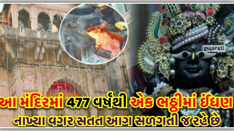 આ મંદિરમાં 477 વર્ષથી એક ભઠ્ઠીમાં ઈંધણ નાખ્યા વગર સતત આગ સળગતી જ રહે છે, જાણો શું છે ચમત્કાર…