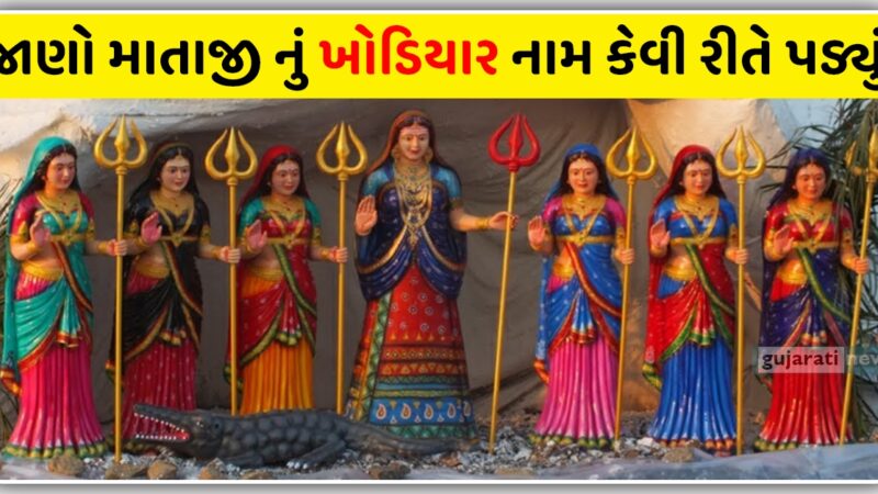 જાણો માતાજી નું ખોડિયાર નામ કેવી રીતે પડ્યું ? અને માતાજી ના 7 બેહનો ના નામ , જુઓ વિડિઓ