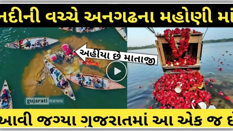 વડોદરા પાસે અનગઢમાં હોડીમાં બેસી મહોણી માતાના દર્શન, જુઓ વિડિઓ