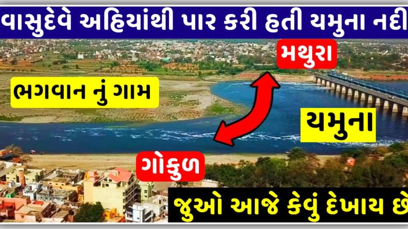 અહિયાંથી વાસુદેવે ભગવાન કૃષ્ણ ને લઇ ને પાર કરી હતી યમુના, આજે દેખાય છે આવી, જુઓ વીડિયો