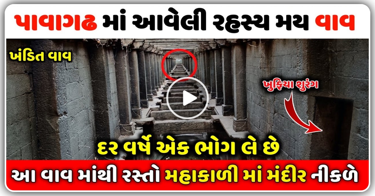 પાવાગઢ માં આવેલી છે એક રહસ્યમય વાવ, અહીં થી મહાકાળી મંદિર જવાનો રસ્તો પણ નીકળે છે, આ વાવ દર વર્ષે એક નો ભોગ લે છે…