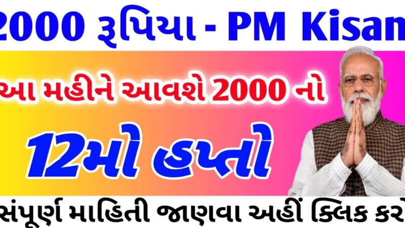 PM Kisan: 12 કરોડ ખેડૂતો માટે સારા સમાચાર, આ દિવસે ખાતામાં જમા થશે રૂપિયા